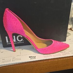 INC International Concepts Women's Hot Pink Stiletto Heels